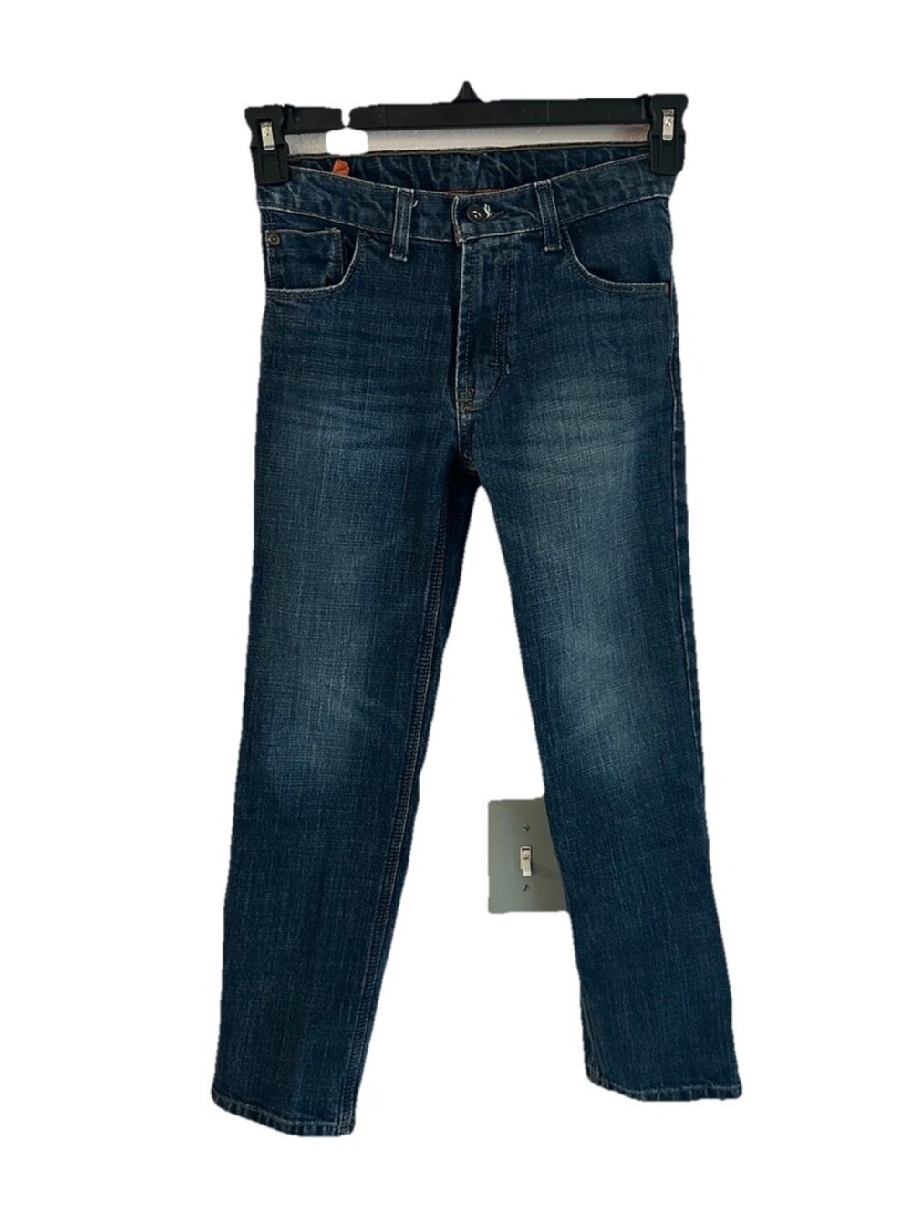 Wrangler Jeans Boys Size 10 Regular Straight Adjustable Denim Dark Rinse